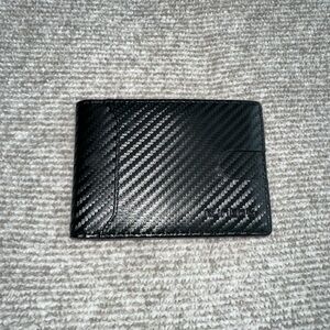 Men’s Bifold Wallet With Money Clip RFID Blocking Black Runbox Brand New
